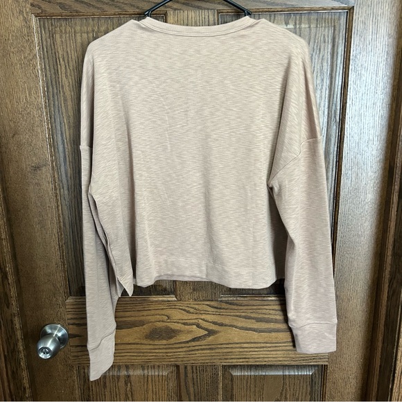 Vuori Taupe Ribbed Long Sleeve Top - Picture 4 of 4